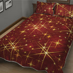 Christmas Sparkle Print Quilt Bed Set