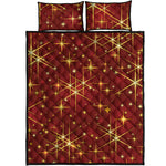 Christmas Sparkle Print Quilt Bed Set