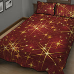 Christmas Sparkle Print Quilt Bed Set