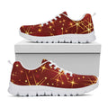 Christmas Sparkle Print White Running Shoes