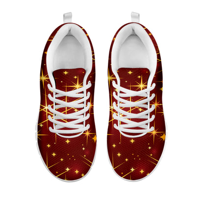 Christmas Sparkle Print White Sneakers