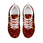 Christmas Sparkle Print White Sneakers