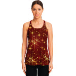 Christmas Sparkle Print Women's Racerback Tank Top