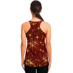 Christmas Sparkle Print Women's Racerback Tank Top