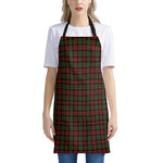 Christmas Tartan Pattern Print Apron