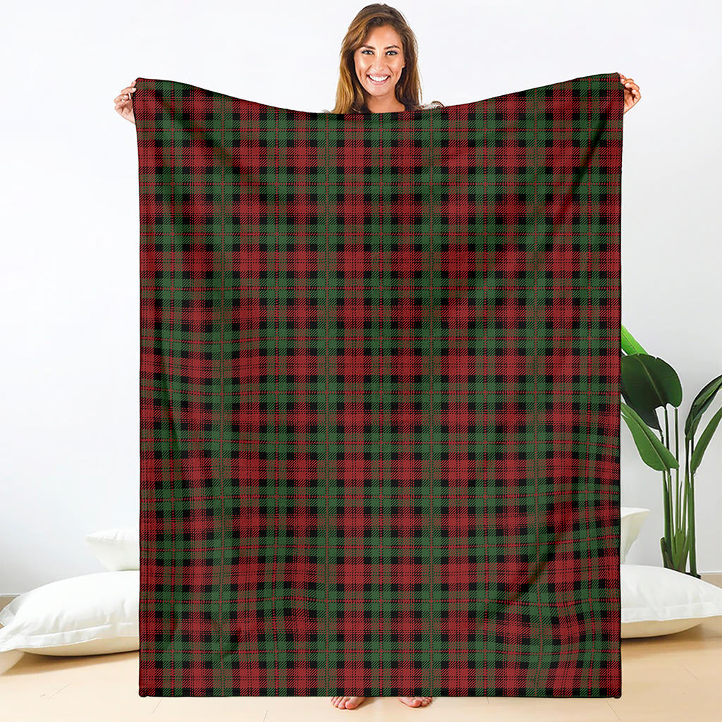Christmas Tartan Pattern Print Blanket
