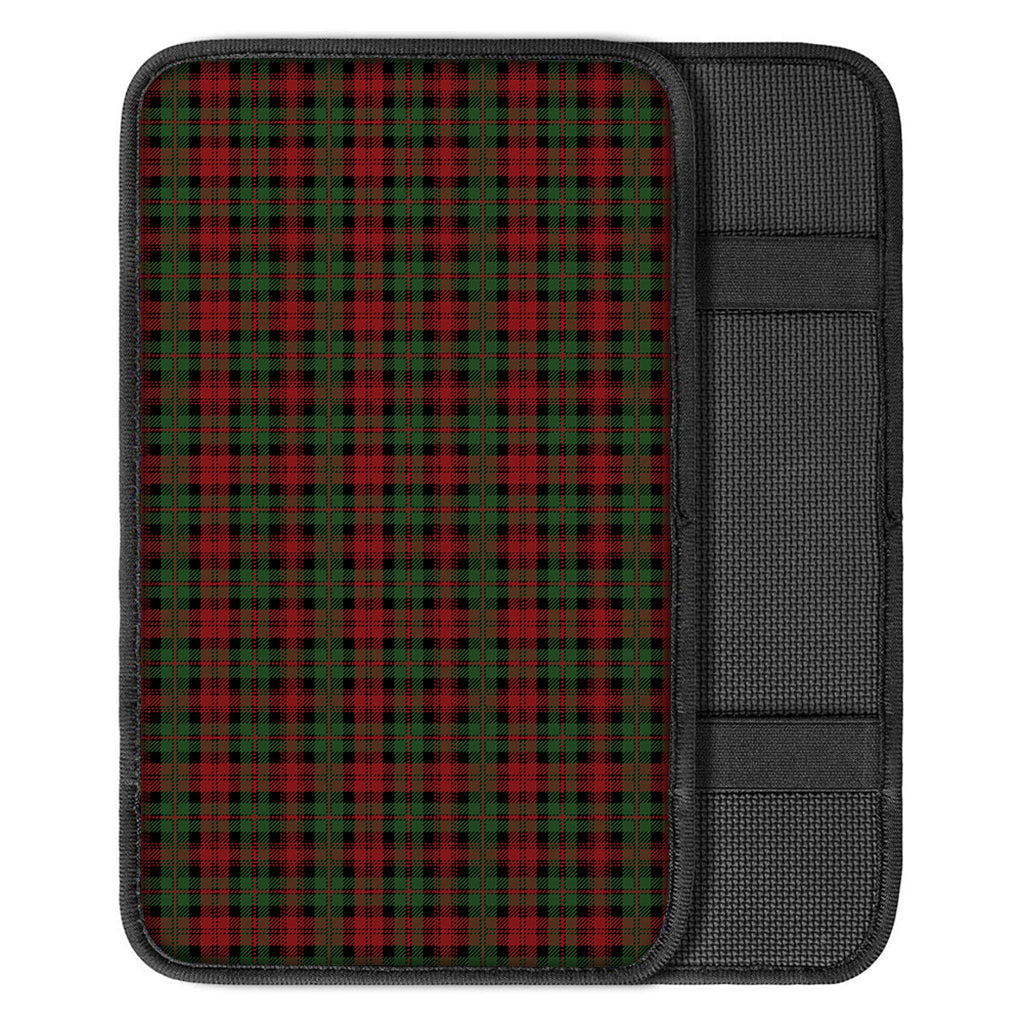 Christmas Tartan Pattern Print Car Center Console Cover