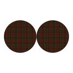 Christmas Tartan Pattern Print Car Coasters
