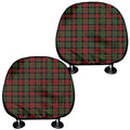 Christmas Tartan Pattern Print Car Headrest Covers