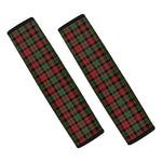 Christmas Tartan Pattern Print Car Seat Belt Covers