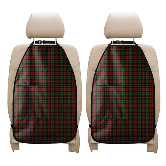 Christmas Tartan Pattern Print Car Seat Organizers