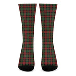 Christmas Tartan Pattern Print Crew Socks