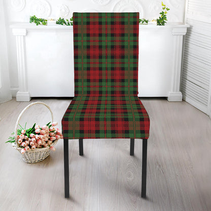 Christmas Tartan Pattern Print Dining Chair Slipcover