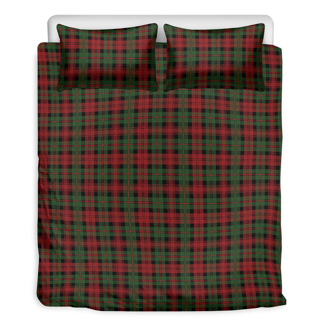 Christmas Tartan Pattern Print Duvet Cover Bedding Set