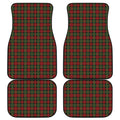 Christmas Tartan Pattern Print Front and Back Car Floor Mats