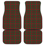 Christmas Tartan Pattern Print Front and Back Car Floor Mats