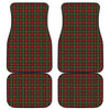 Christmas Tartan Pattern Print Front and Back Car Floor Mats