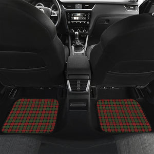 Christmas Tartan Pattern Print Front and Back Car Floor Mats