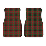 Christmas Tartan Pattern Print Front Car Floor Mats