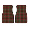 Christmas Tartan Pattern Print Front Car Floor Mats