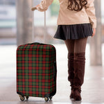Christmas Tartan Pattern Print Luggage Cover