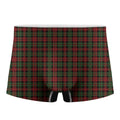 Christmas Tartan Pattern Print Men's Boxer Briefs