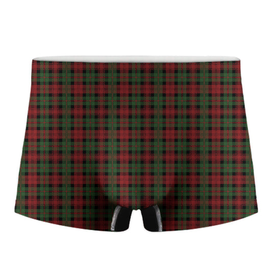 Christmas Tartan Pattern Print Men's Boxer Briefs