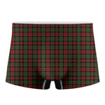 Christmas Tartan Pattern Print Men's Boxer Briefs