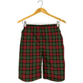 Christmas Tartan Pattern Print Men's Shorts