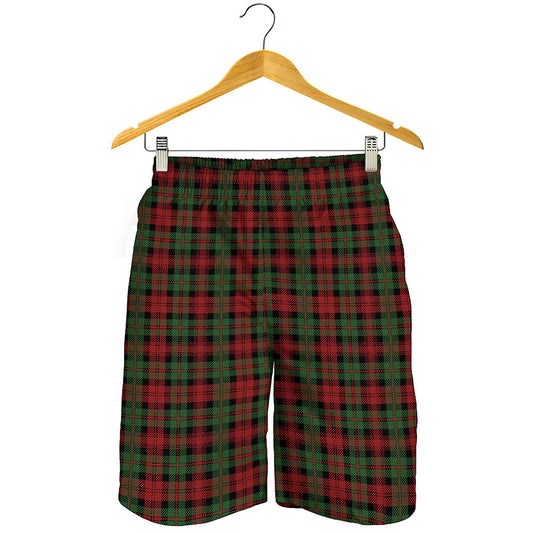Christmas Tartan Pattern Print Men's Shorts