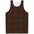 Christmas Tartan Pattern Print Men's Tank Top