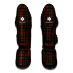 Christmas Tartan Pattern Print Muay Thai Shin Guard