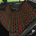 Christmas Tartan Pattern Print Pet Car Back Seat Cover