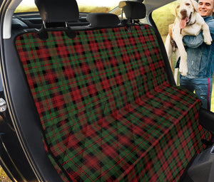 Christmas Tartan Pattern Print Pet Car Back Seat Cover