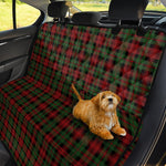 Christmas Tartan Pattern Print Pet Car Back Seat Cover