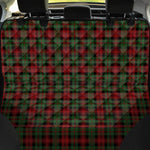 Christmas Tartan Pattern Print Pet Car Back Seat Cover