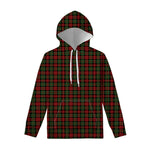 Christmas Tartan Pattern Print Pullover Hoodie