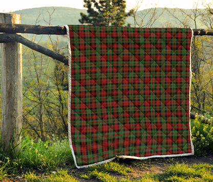 Christmas Tartan Pattern Print Quilt
