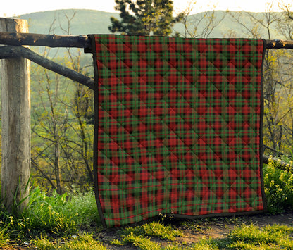 Christmas Tartan Pattern Print Quilt