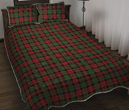 Christmas Tartan Pattern Print Quilt Bed Set