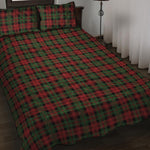 Christmas Tartan Pattern Print Quilt Bed Set