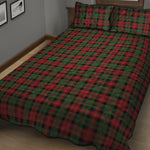 Christmas Tartan Pattern Print Quilt Bed Set