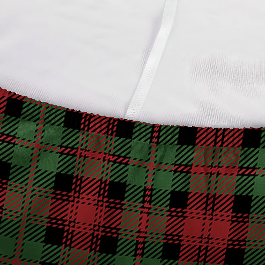 Christmas Tartan Pattern Print Sofa Cover