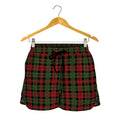Christmas Tartan Pattern Print Women's Shorts