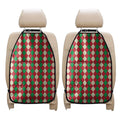 Christmas Themed Argyle Pattern Print Car Seat Organizers