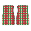 Christmas Themed Argyle Pattern Print Front Car Floor Mats