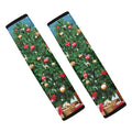 Christmas Tree And Snow Print Car Seat Belt Covers