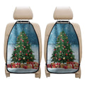 Christmas Tree And Snow Print Car Seat Organizers