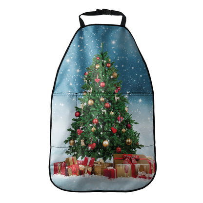 Christmas Tree And Snow Print Car Seat Organizers