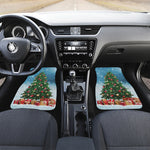 Christmas Tree And Snow Print Front Car Floor Mats